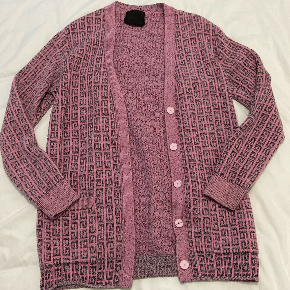 Givenchy Pink 4G Monogram Cardigan Size XS (Small)